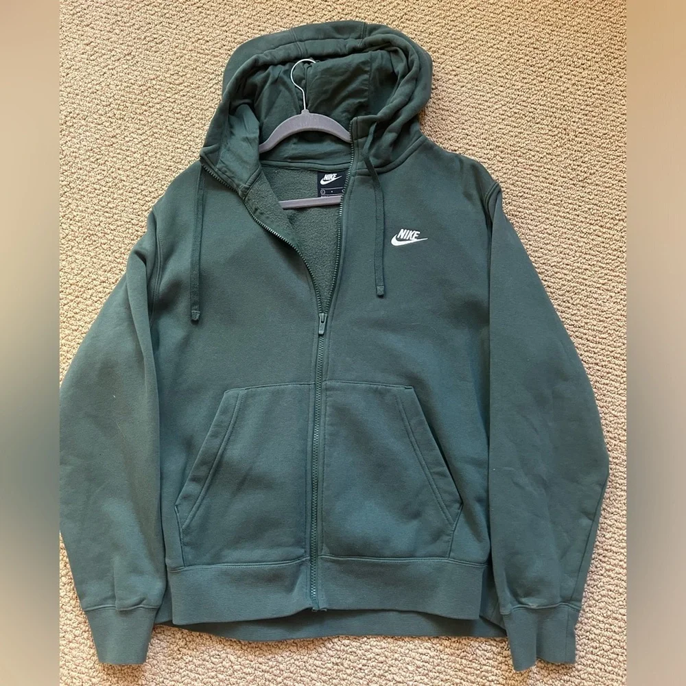 Army Green Nike Zip Up - Picture 1 of 5